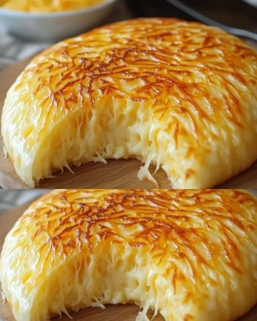 Homemade cheese bread made without oven, perfect for easy snacking.